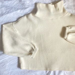 Forever 21 cropped, mock neck sweater